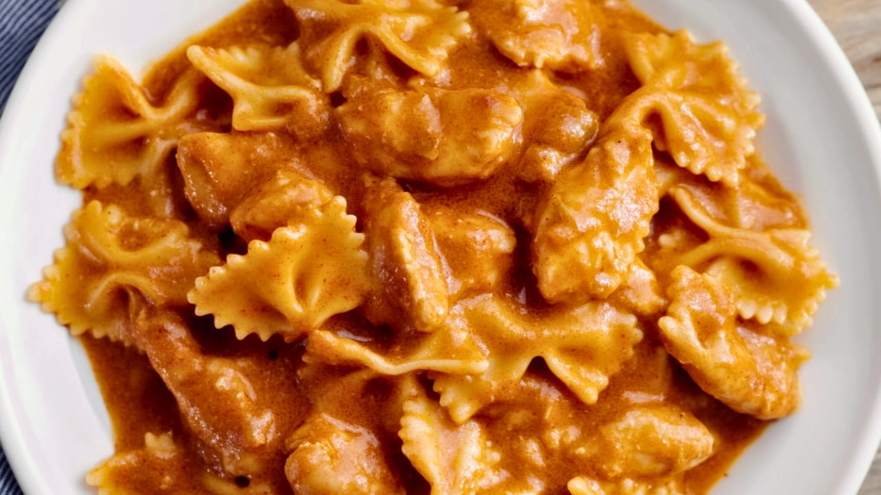 Butter Chicken Pasta: A Must-Try Instant Pot Recipe - Butter Chicken Bowties midia