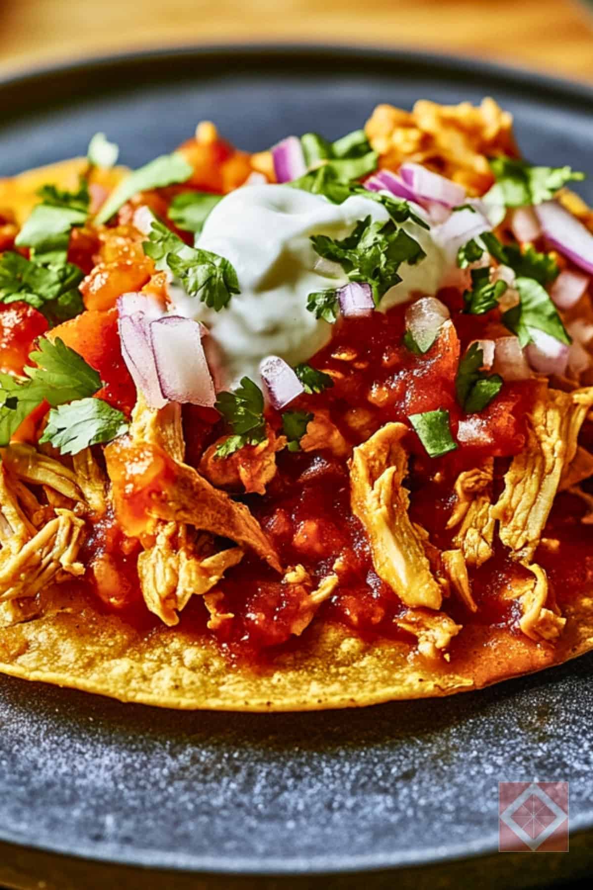 12 Quick Dinner Ideas You Can Make in 15 Minutes - Cheater Chicken Tinga Tostadas pin 1 midia 1