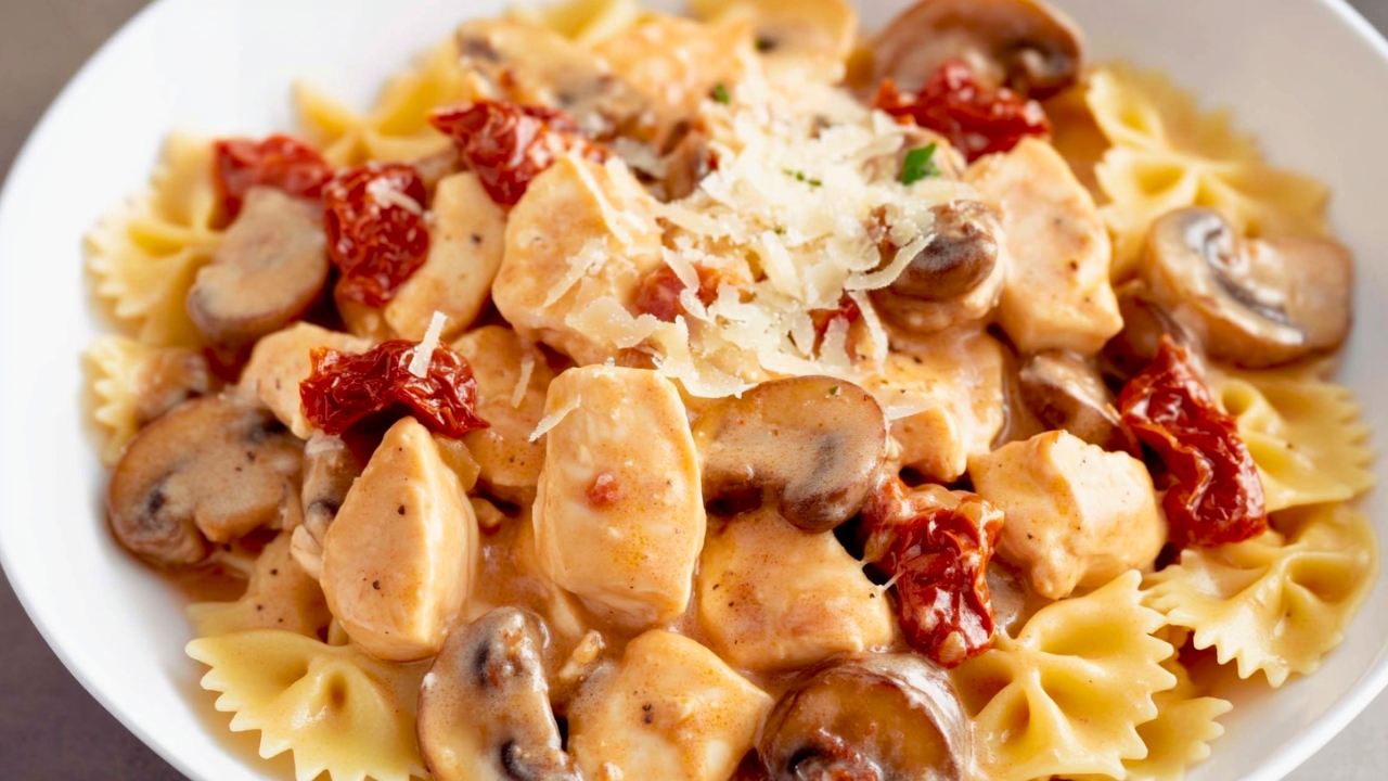 Rich & Creamy Chicken Marsala Pasta Instant Pot Recipe - Chicken Marsala Pasta midia