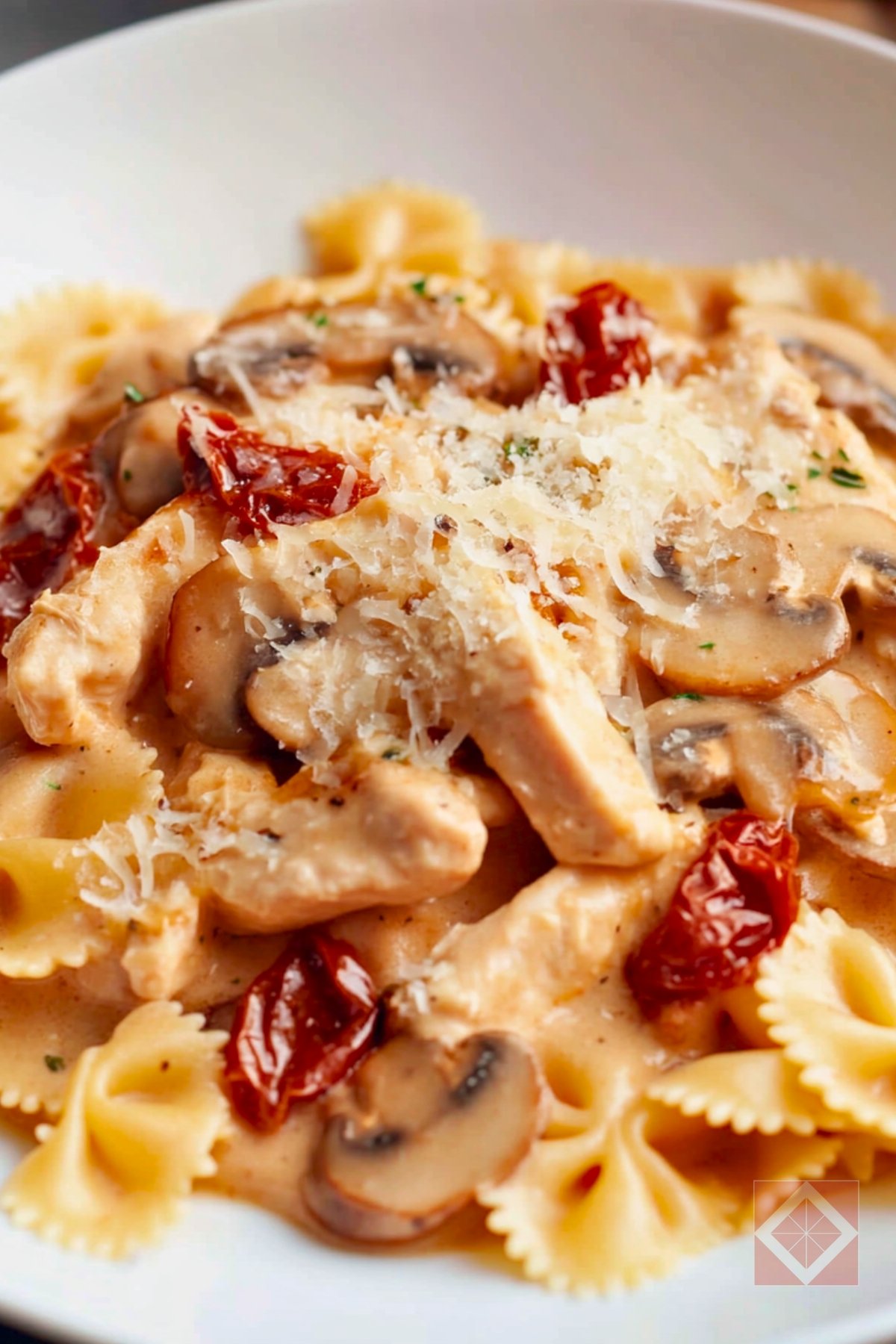 11 Best Instant Pot Pasta Recipes That Will Save Your Weeknight - Chicken Marsala Pasta pin 1 midia
