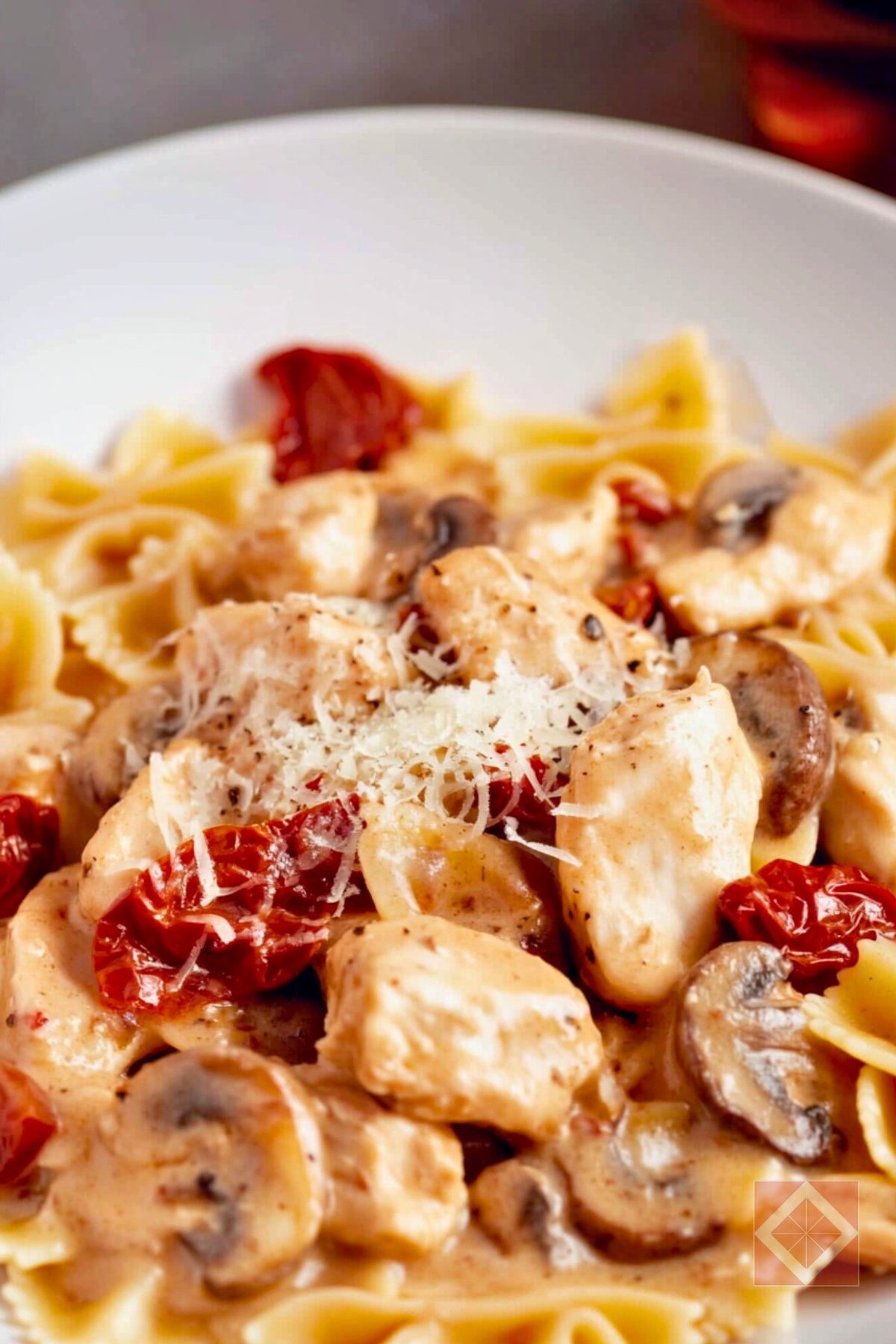 Rich & Creamy Chicken Marsala Pasta Instant Pot Recipe - Chicken Marsala Pasta pin 2 midia