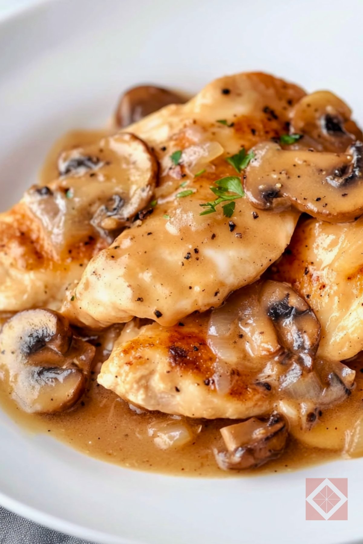 Savory Chicken Marsala with a Perfect Sauce in the Instant Pot - Chicken Marsala pin 3 midia