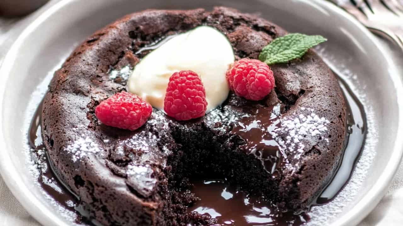 Chocolate Lava Cake for Two One-Pot Recipe Made Simple - Chocolate Lava Cake midia