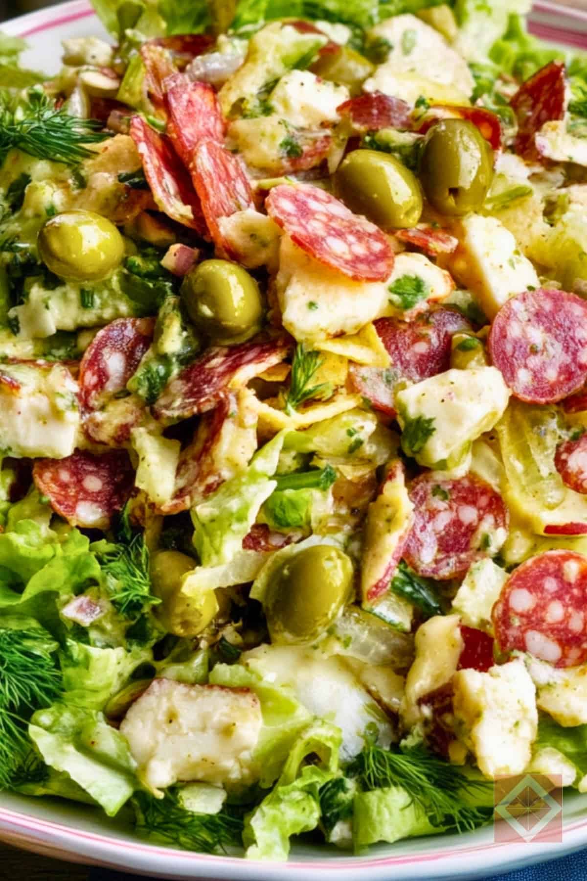Easy Dilly Chop Salad: Crisp, Tangy & Tasty - Dilly Chop Salad pin 1 midia 1