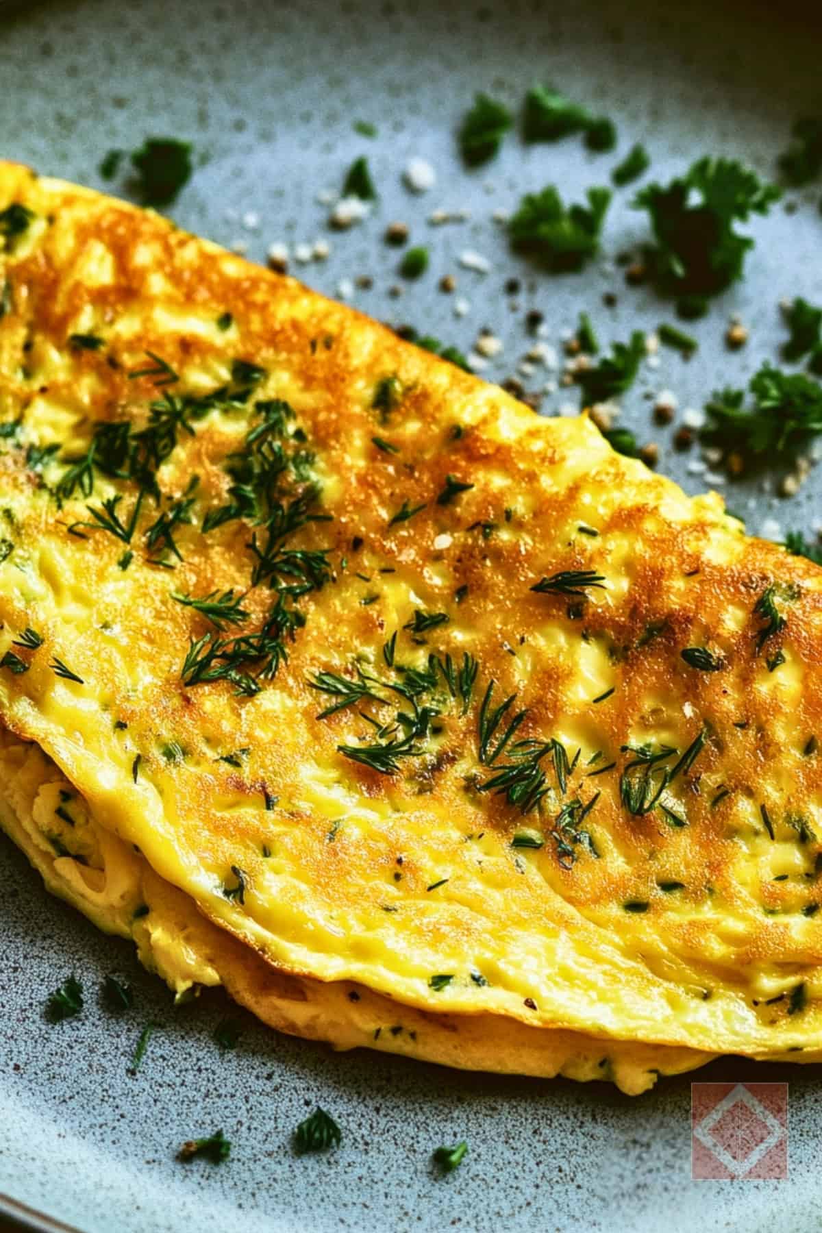 The Only Easy Omelet Recipe You’ll Ever Need - Foolproof Herby Omelet pin 1 midia 1