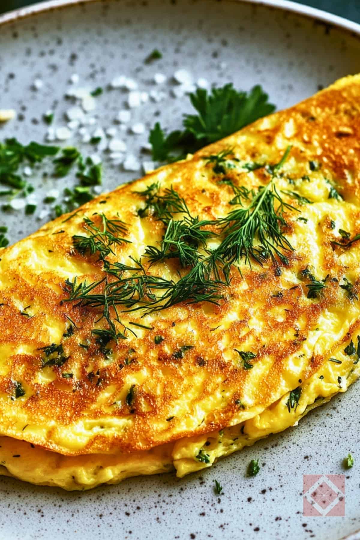 The Only Easy Omelet Recipe You’ll Ever Need - Foolproof Herby Omelet pin 2 midia 1