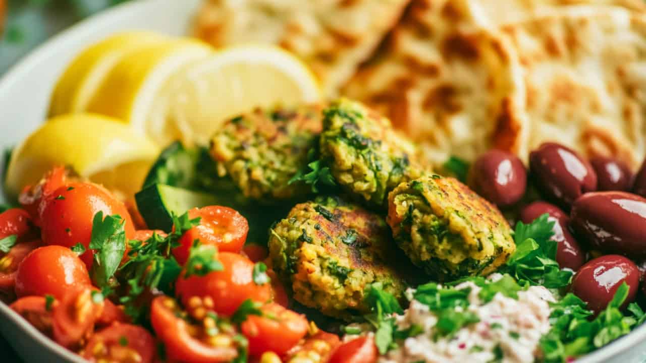 Quick High-Protein Vegan Courgette Falafel Bowl - High Protein Vegan Courgette Falafel midia