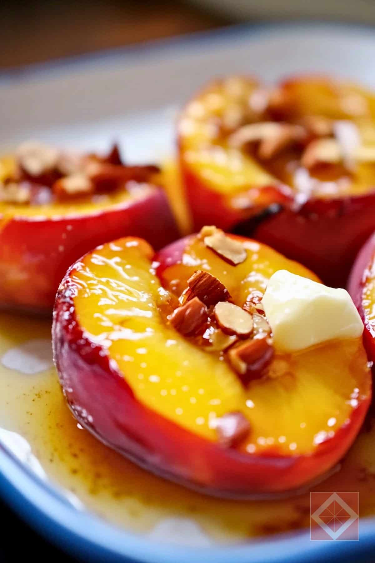 Best Honey-Glazed Roasted Peaches One-Pot Recipe for Summer Treats - Honey Glazed Roasted Peaches pin 2 midia
