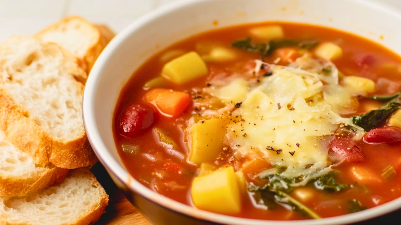 Healthy Instant Minestrone for Busy Nights - Instant Pot Minestrone midia
