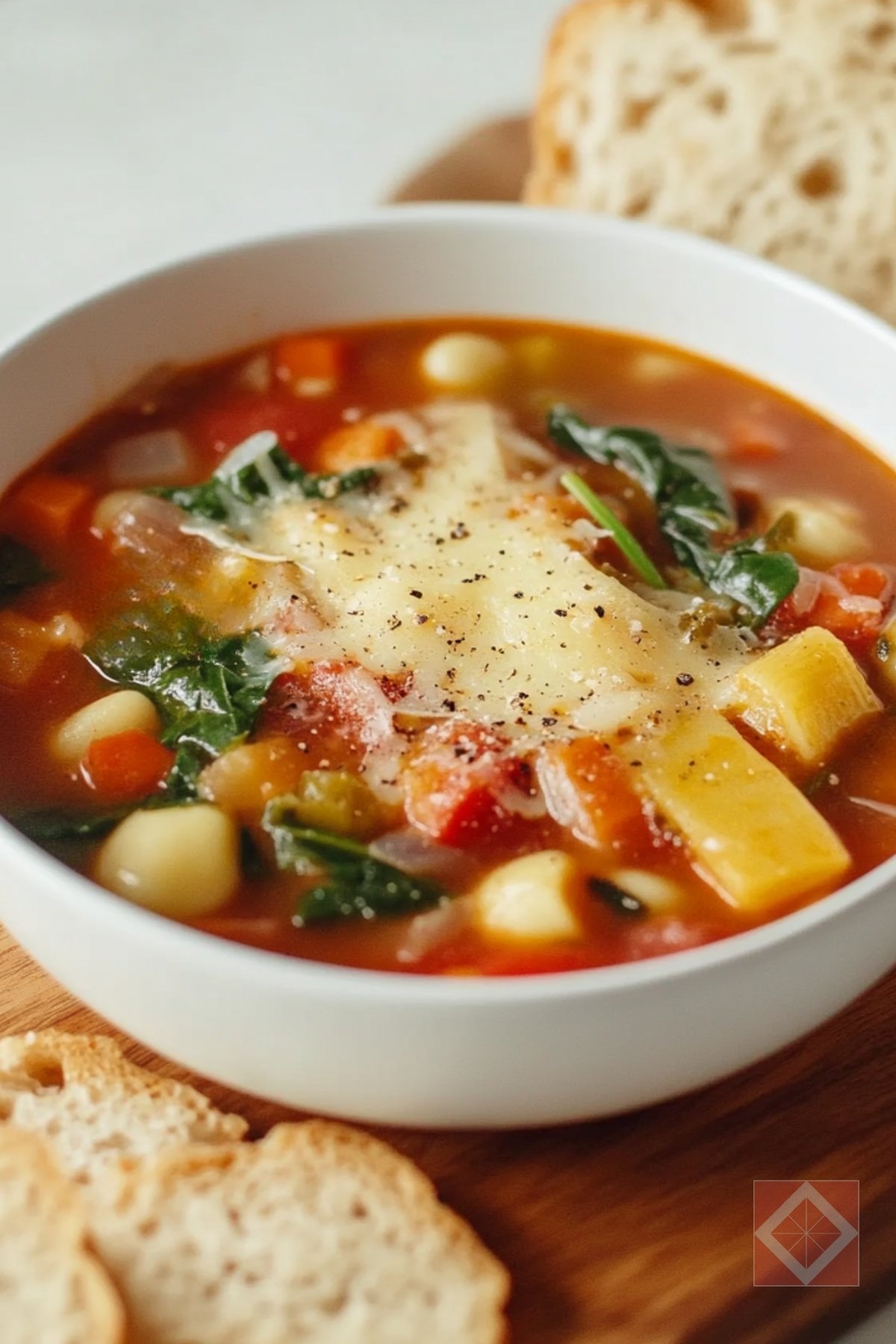 Healthy Instant Minestrone for Busy Nights - Instant Pot Minestrone pin 1 midia