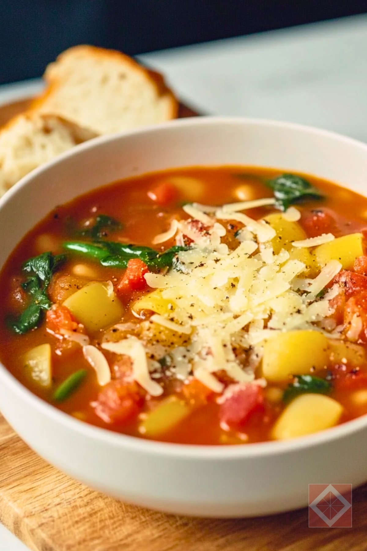 Healthy Instant Minestrone for Busy Nights - Instant Pot Minestrone pin 3 midia