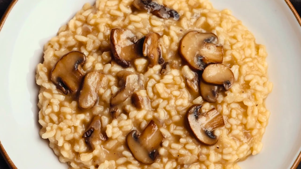 Creamy Mushroom Risotto: Instant Pot Magic in 30 Minutes - Mushroom Risotto midia