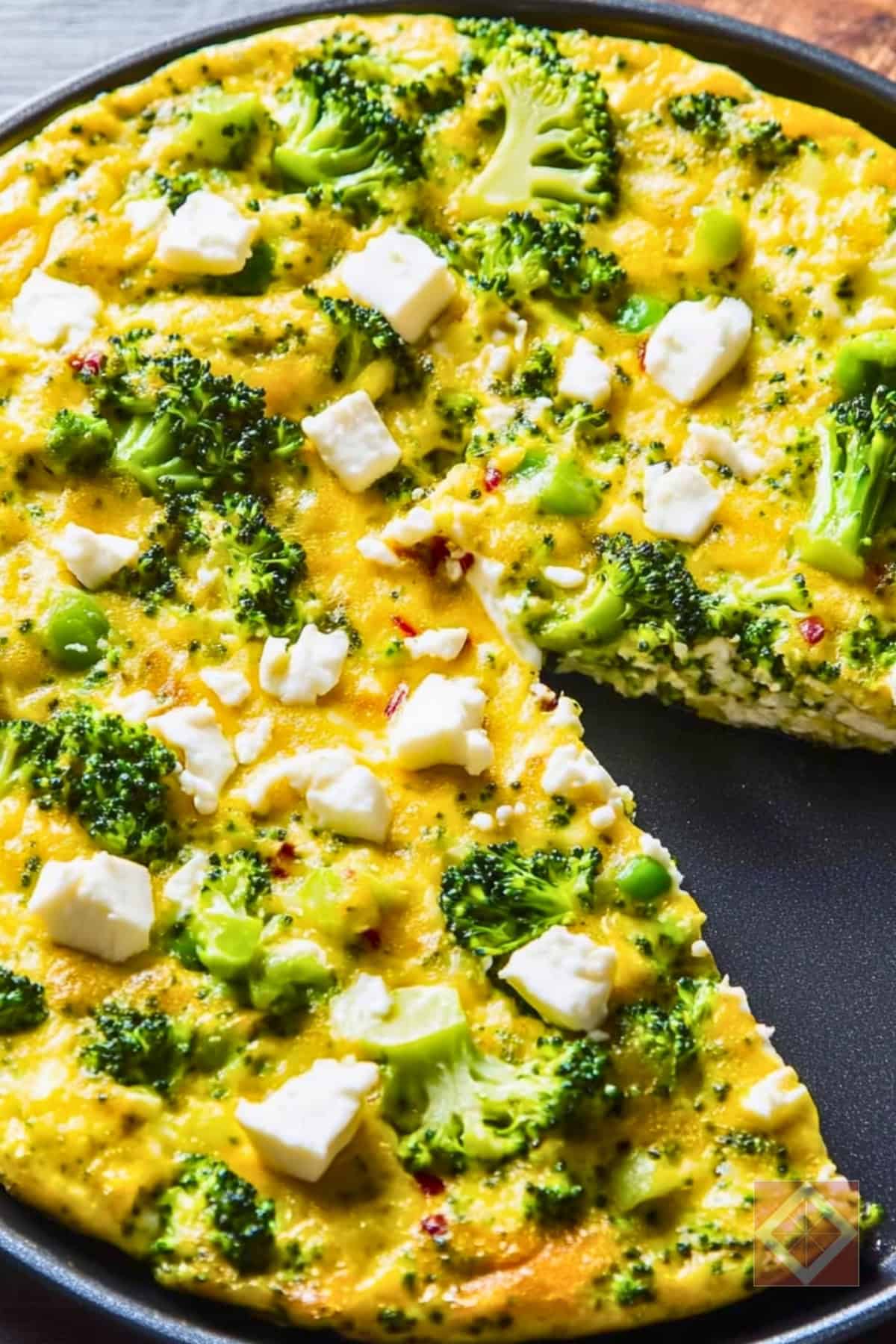 Best One-Pot Recipe Broccoli & Feta Frittata for Two - One Pot Recipe Broccoli Feta Frittata for Two pin 1 midia 1