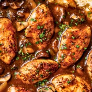 30 Min Balsamic Mushroom Chicken Recipe in One Pan - One Skillet Balsamic Mushroom Braised Chicken midia