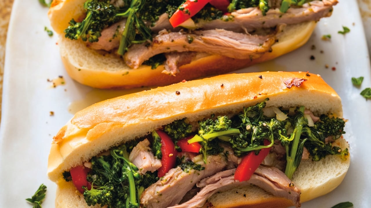 Best Philadelphia Roast Pork Sandwiches with Broccoli Rabe One-Pot Recipe - Philadelphia Roast Pork Sandwiches with Broccoli Rabe One Pot midia