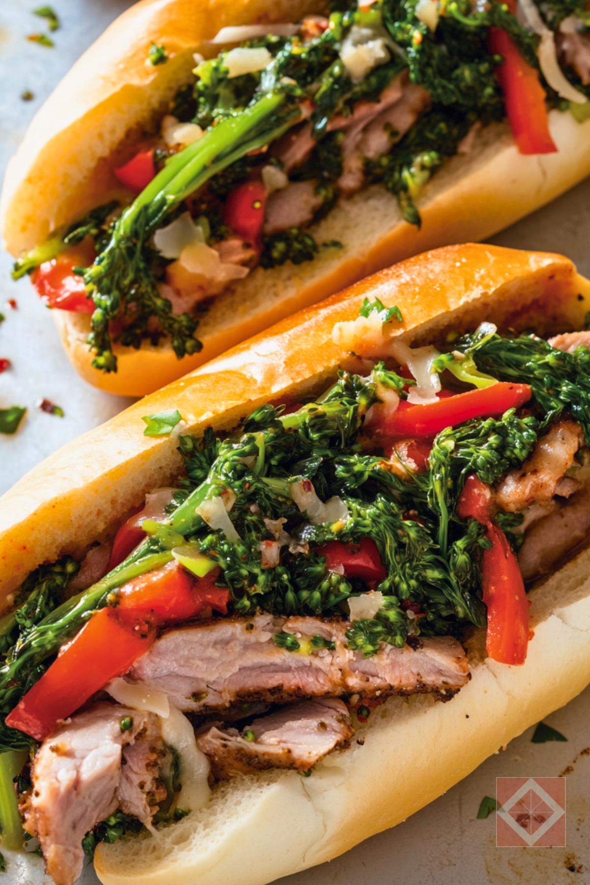 Best Philadelphia Roast Pork Sandwiches with Broccoli Rabe One-Pot Recipe - Philadelphia Roast Pork Sandwiches with Broccoli Rabe One Pot pin 2 midia
