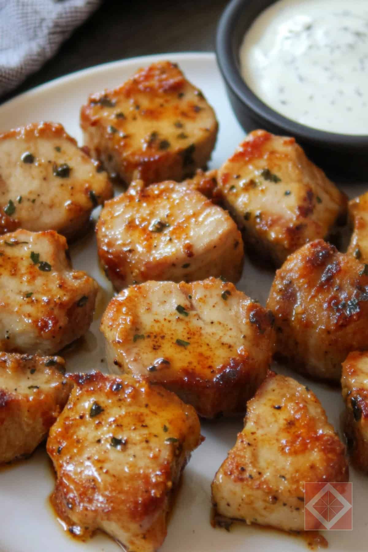 Best High-Protein Pork Chop Ranch Bites for Low-Carb Diets - Pork Chop Ranch Bites for Low Carb Diets pin 2 midia