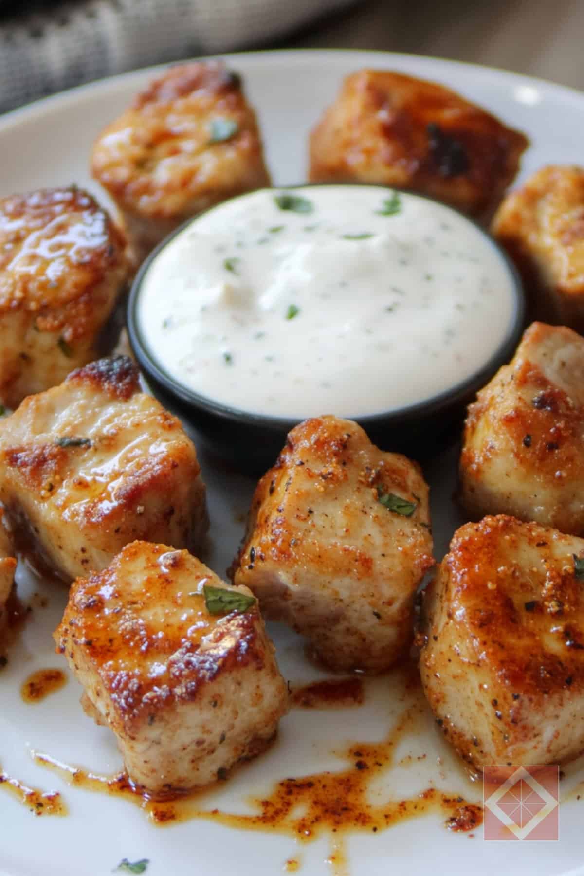 Best High-Protein Pork Chop Ranch Bites for Low-Carb Diets - Pork Chop Ranch Bites for Low Carb Diets pin 3 midia