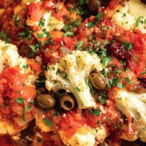 Best Pot-Roasted Cauliflower with Tomatoes & Olives One-Pot Recipe - Pot Roasted Cauliflower with Tomatoes Olives midia