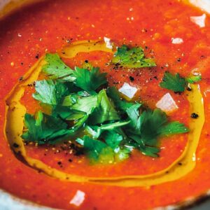 Low-Sodium Red Gazpacho for the DASH Diet - Red Gazpacho midia