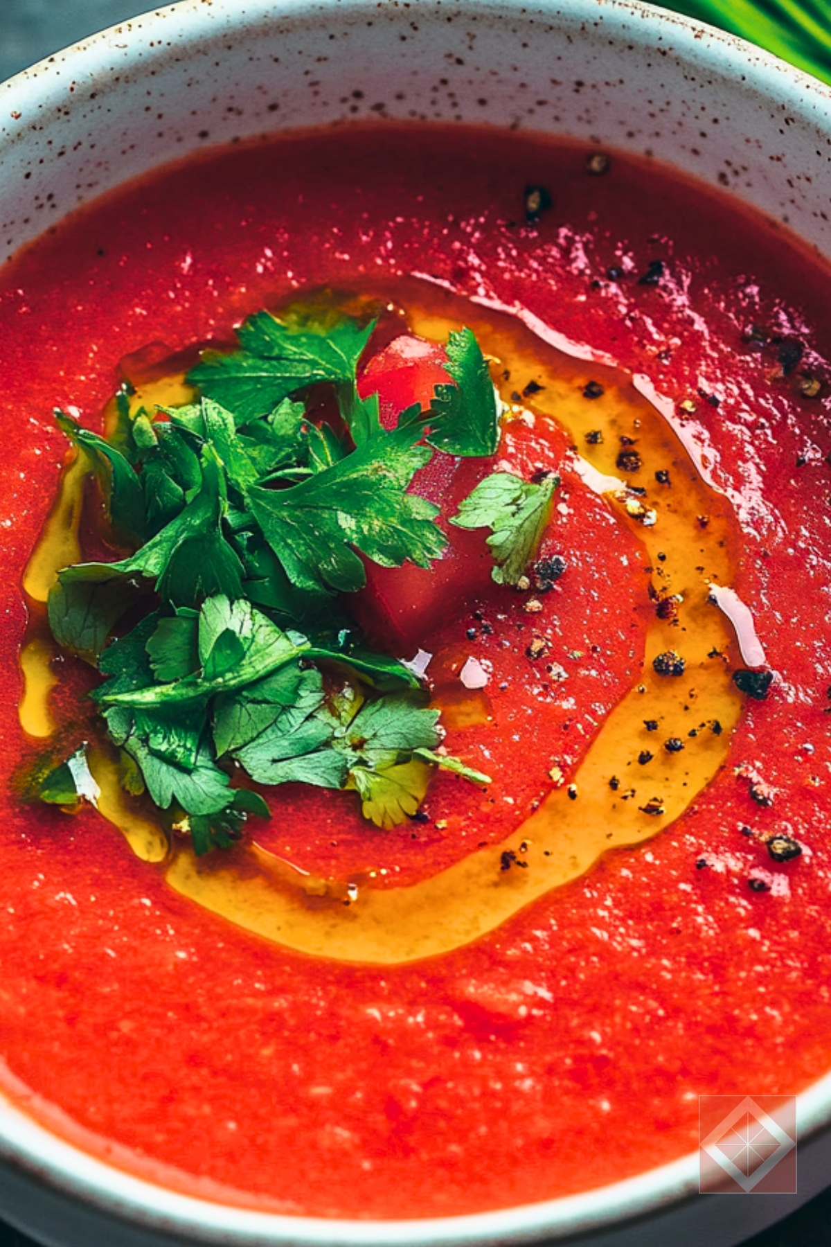 Low-Sodium Red Gazpacho for the DASH Diet - Red Gazpacho pin 1 midia