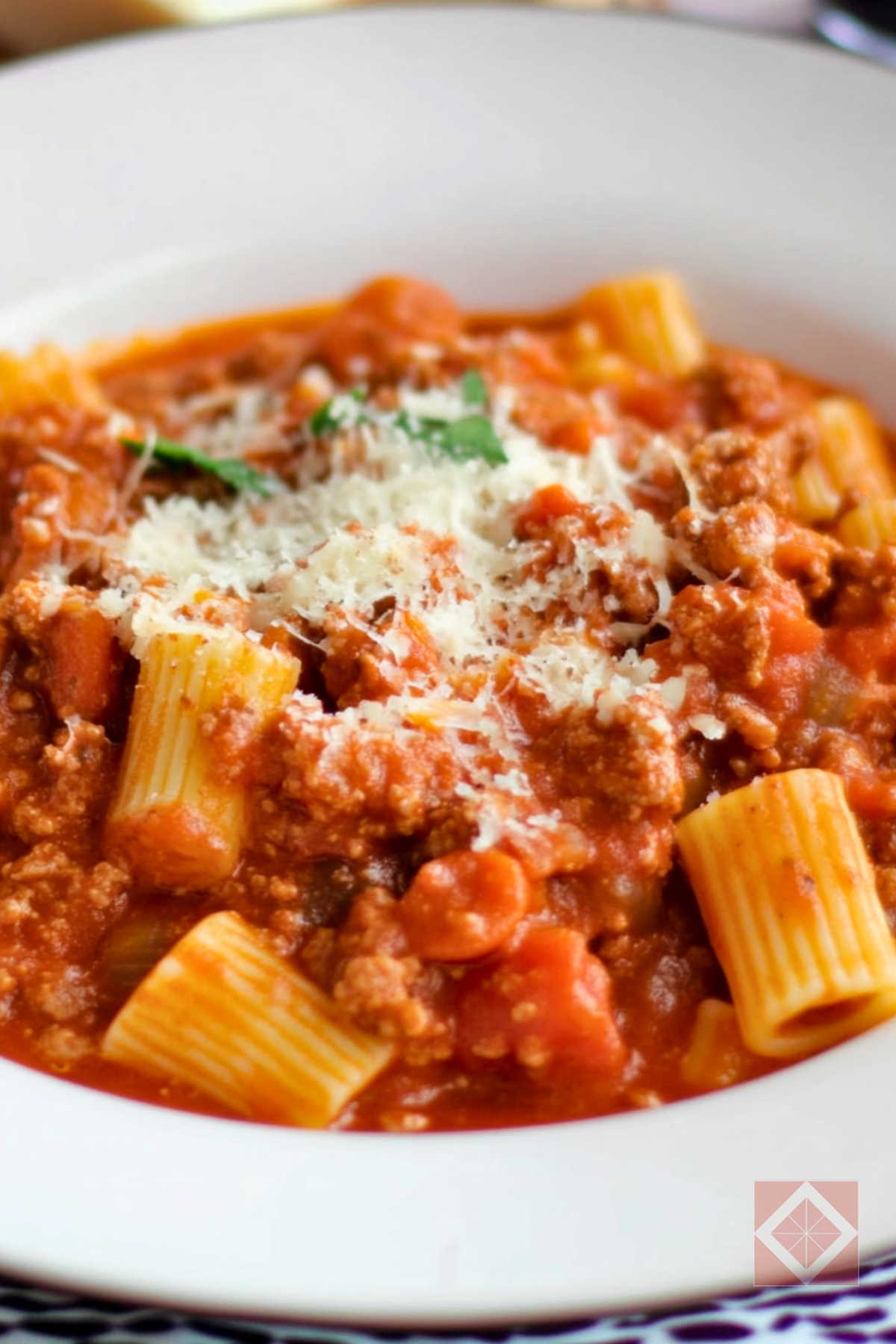 11 Best Instant Pot Pasta Recipes That Will Save Your Weeknight - Rigatoni Bolognese pin 1 midia