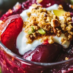 Roasted Plums with Nut Crumble for the DASH Diet - Roasted Plums with Nut Crumble midia