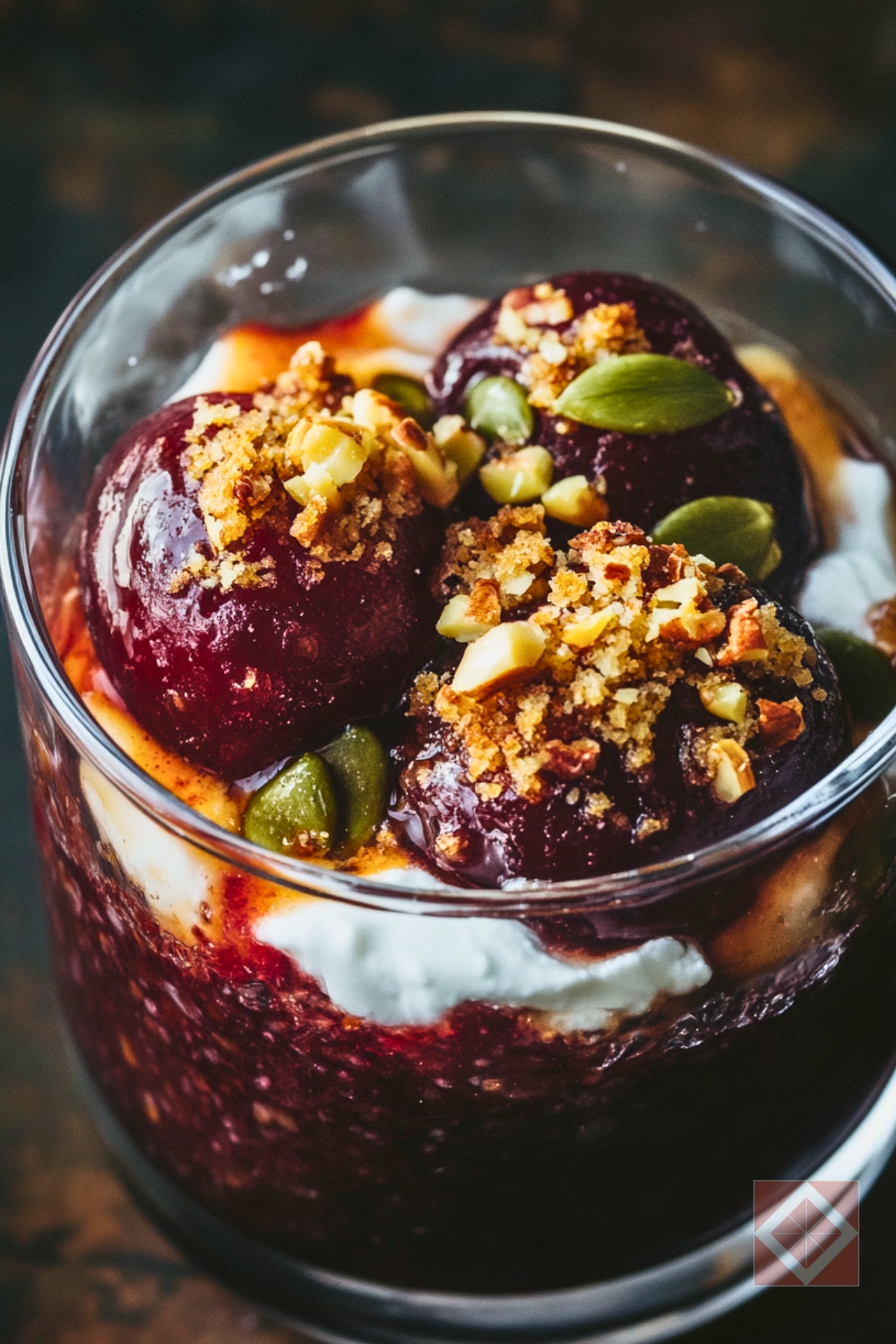 Roasted Plums with Nut Crumble for the DASH Diet - Roasted Plums with Nut Crumble pin 3 midia
