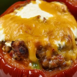 Savory Keto Stuffed Peppers with Sausage & Cheese - Savory Stuffed Peppers with Sausage Cheese midia