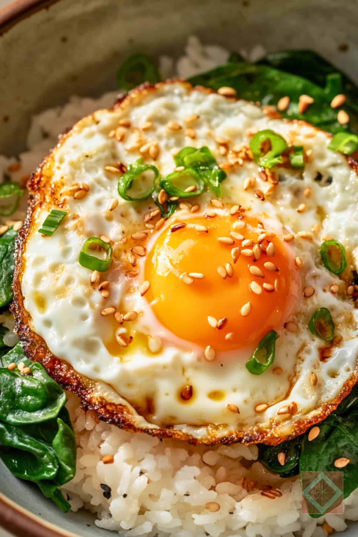 Flavor-Packed 15 Min Sesame Chile Rice Bowls with Fried Eggs - Sesame Chile Fried Egg Rice Bowls pin 1 midia 1
