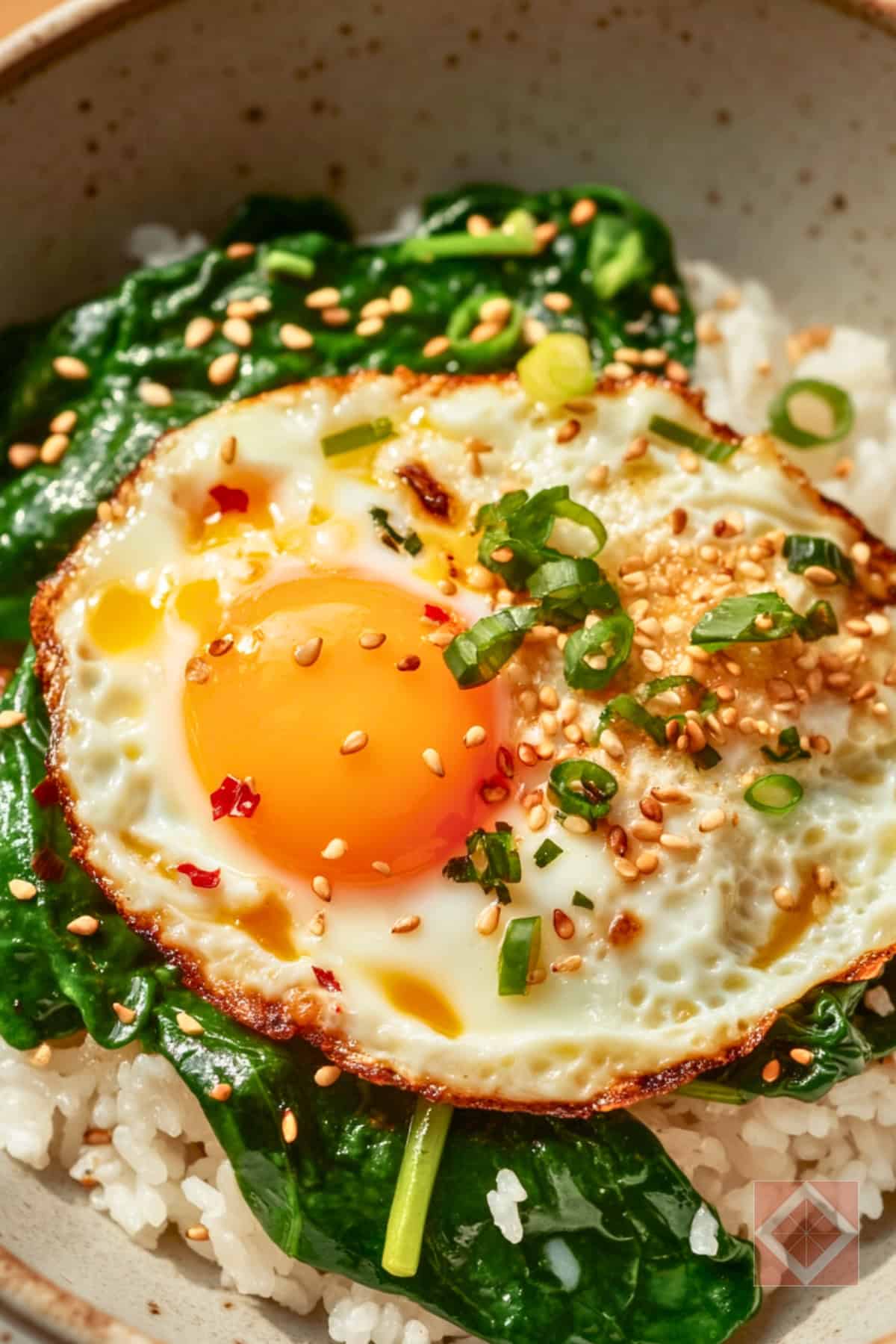 Flavor-Packed 15 Min Sesame Chile Rice Bowls with Fried Eggs - Sesame Chile Fried Egg Rice Bowls pin 2 midia 1