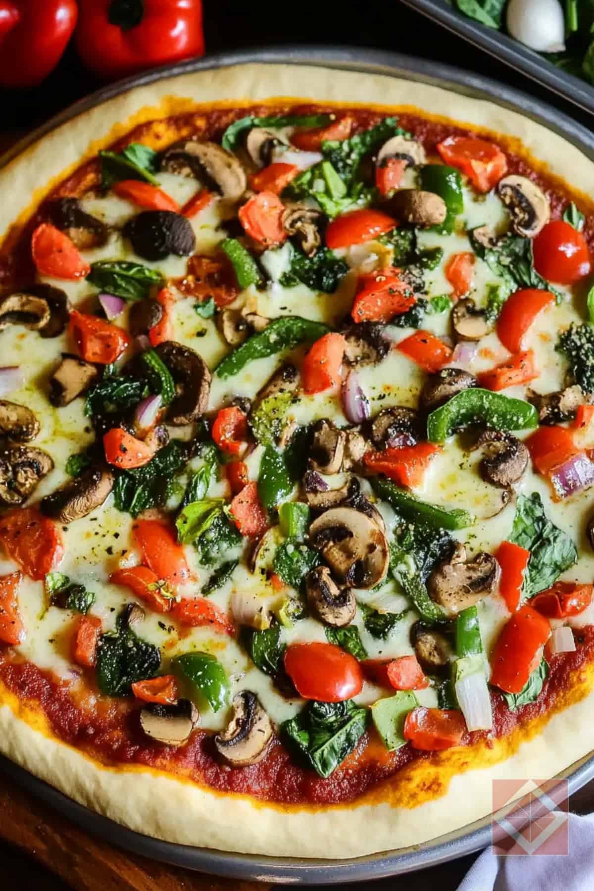 Best Sheet Pan Veggie Pizza One-Pot Recipe for Family Meals - Sheet Pan Veggie Pizza One Pot Recipe pin 2 midia