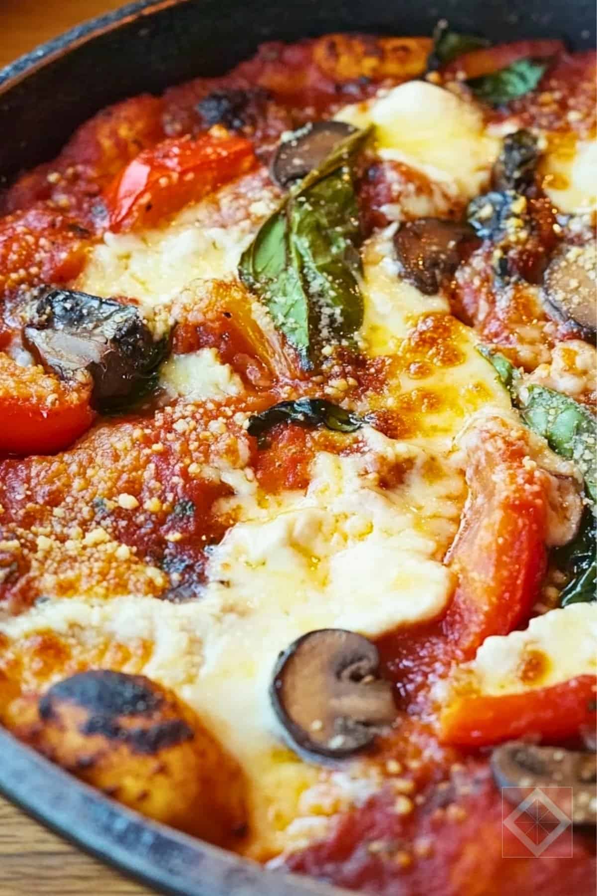 Best Skillet Veggie Pizza for Two: One-Pot Recipe Without Hassle - Skillet Veggie Pizza for Two One Pot pin 1 midia 1