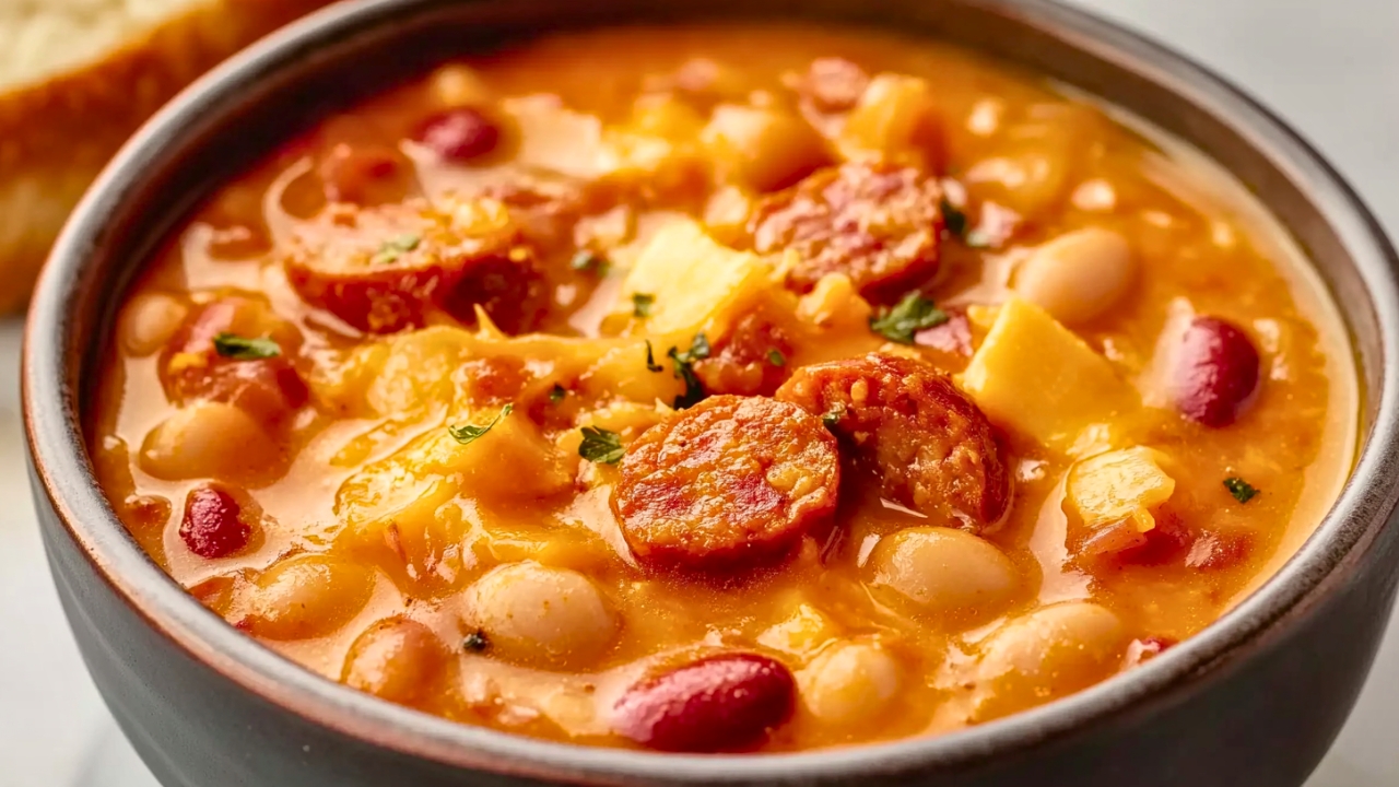 Smoky Sausage & Bean Soup: A Must-Try Instant Pot Dish - Smoky Sausage and Bean Soup midia