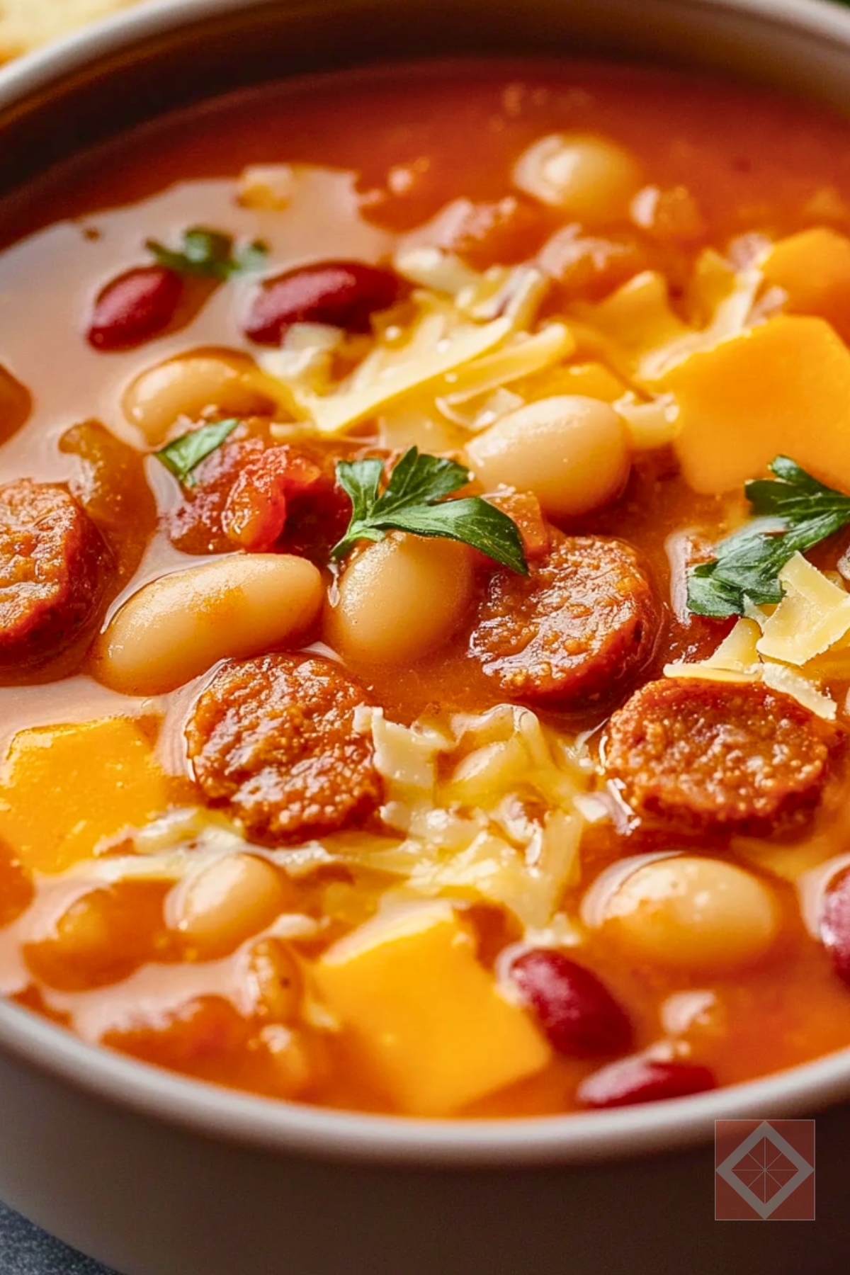 Smoky Sausage & Bean Soup: A Must-Try Instant Pot Dish - Smoky Sausage and Bean Soup pin 3 midia