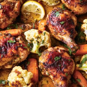 Sumac Chicken with Roasted Veggies for DASH Diet - Sumac Chicken with Cauliflower and Carrots midia
