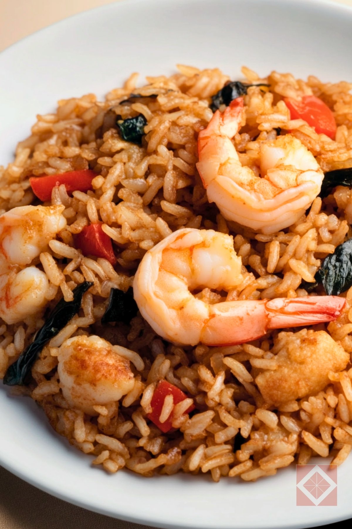 Thai Basil Fried Rice: A Simple, Tasty Dinner - Thai Basil Fried Rice pin 1 midia