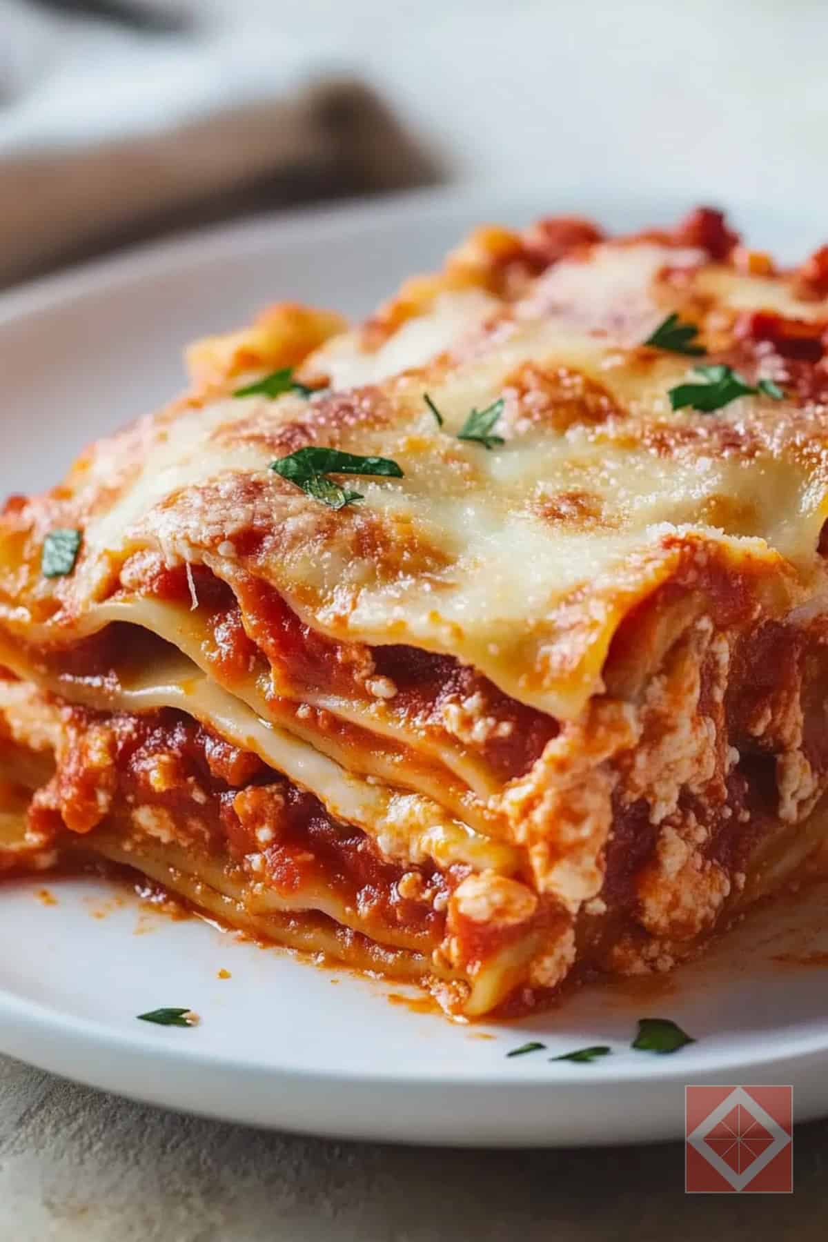 Easiest-Ever Tomato & Cheese Lasagna for Two One-Pot Recipe - Tomato Cheese Lasagna pin 2 midia 1