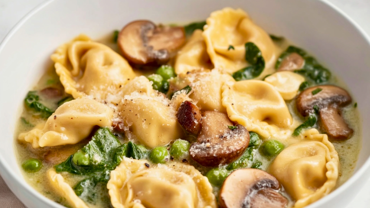 Creamy Tuscan Pasta in the Instant Pot - Tuscan Tortellini midia