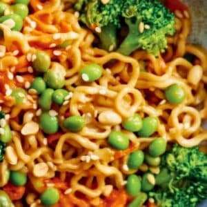 Healthy & Satisfying 15 Min Veggie Peanut Noodles Recipe - Veggie Peanut Noodles midia