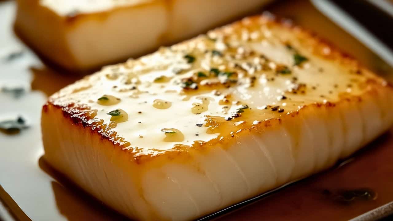 Perfect Butter-Basted Halibut Steaks Air Fryer Carnivore Recipe Made Easy - Butter Basted Halibut Steaks midia