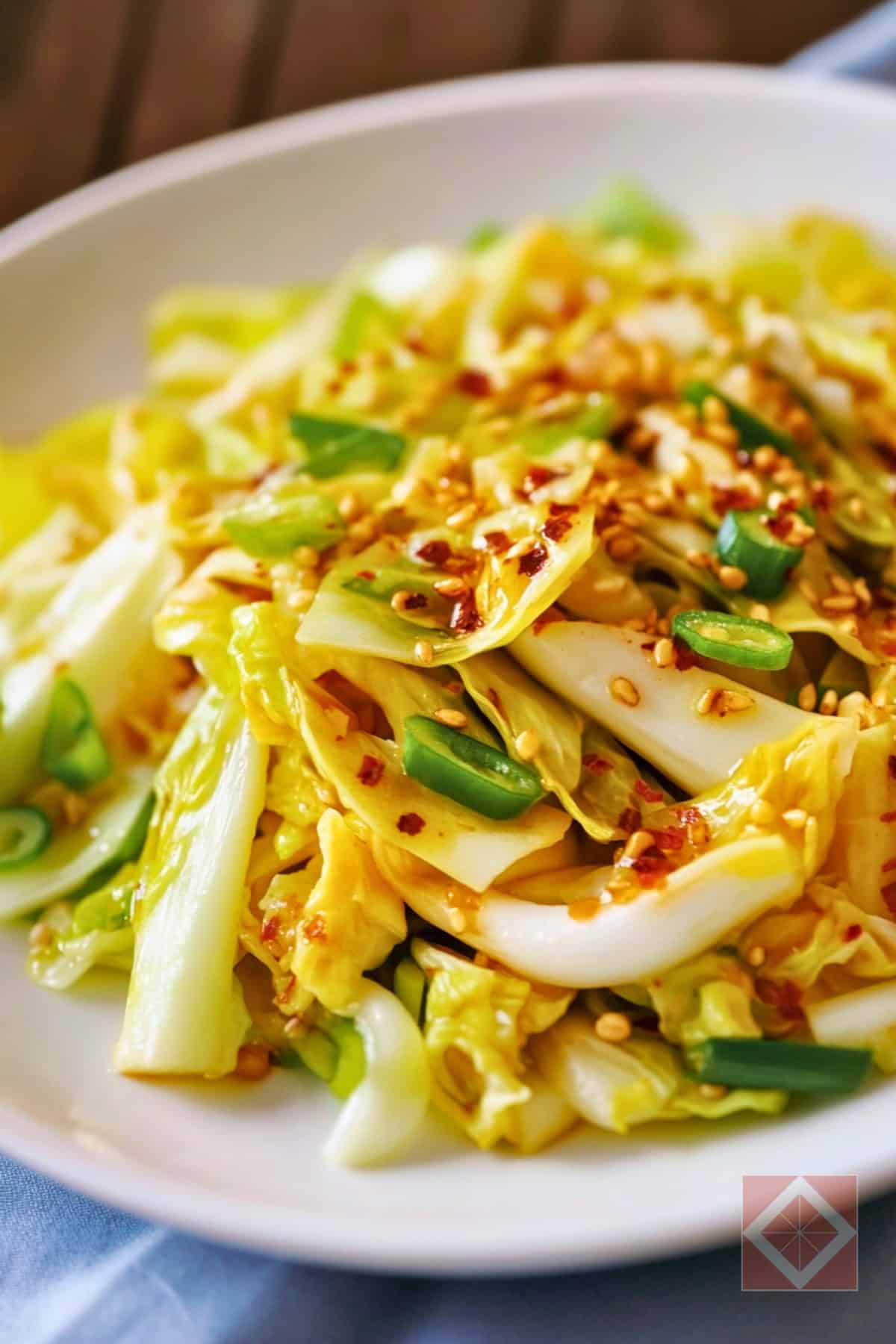 Fast Chinese Cabbage Recipe With Serious Flavor - Chinese Spicy Napa Cabbage Salad pin 2 midia
