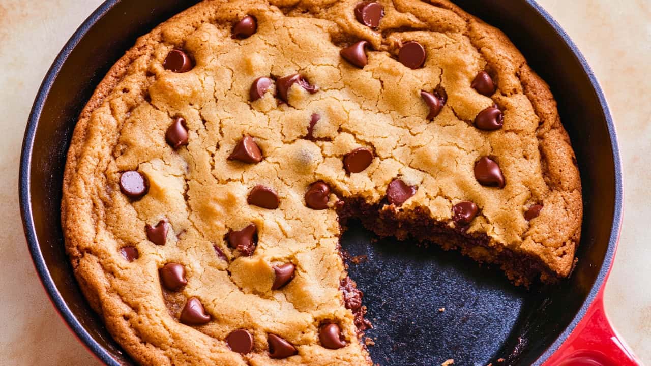 Chocolate Chip Skillet Cookie Recipe for Easy Baking - Chocolate Chip Skillet Cookie midia