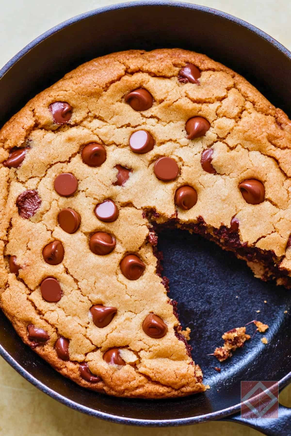 Chocolate Chip Skillet Cookie Recipe for Easy Baking - Chocolate Chip Skillet Cookie pin 2 midia