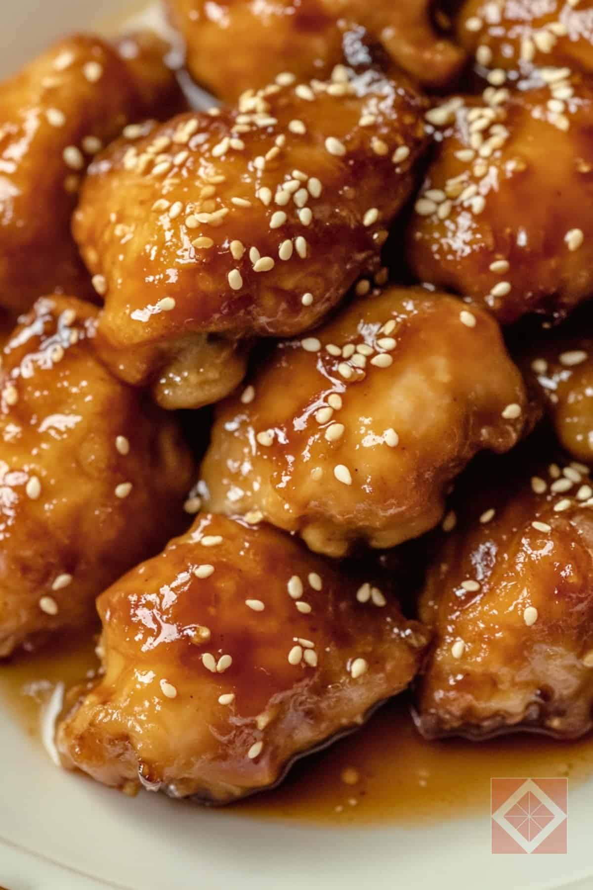 Easy Chinese Recipe for Crispy Sesame Chicken - Classic Sesame Chicken pin 1 midia