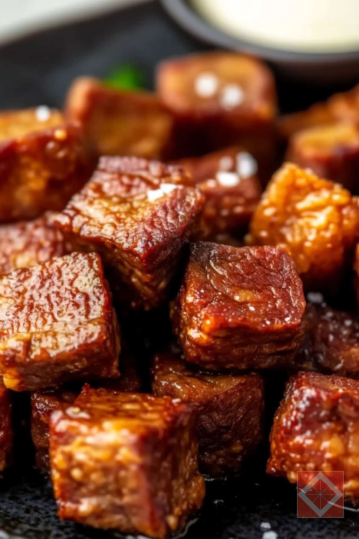 Crispy Beef Bites Air Fryer Recipe for a Quick Carnivore Snack - Crispy Beef Bites pin 2 midia