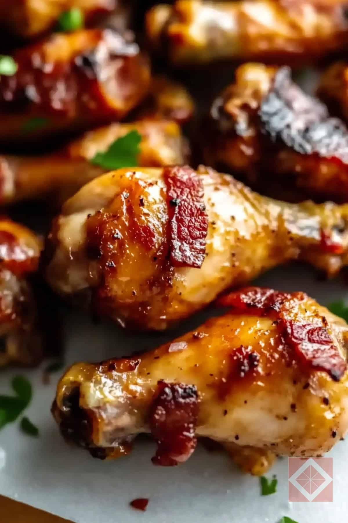 Crispy Chicken Drumstick with Bacon Drippings: Carnivore Air Fryer Recipe - Crispy Chicken Drumstick with Bacon Drippings pin 1 midia