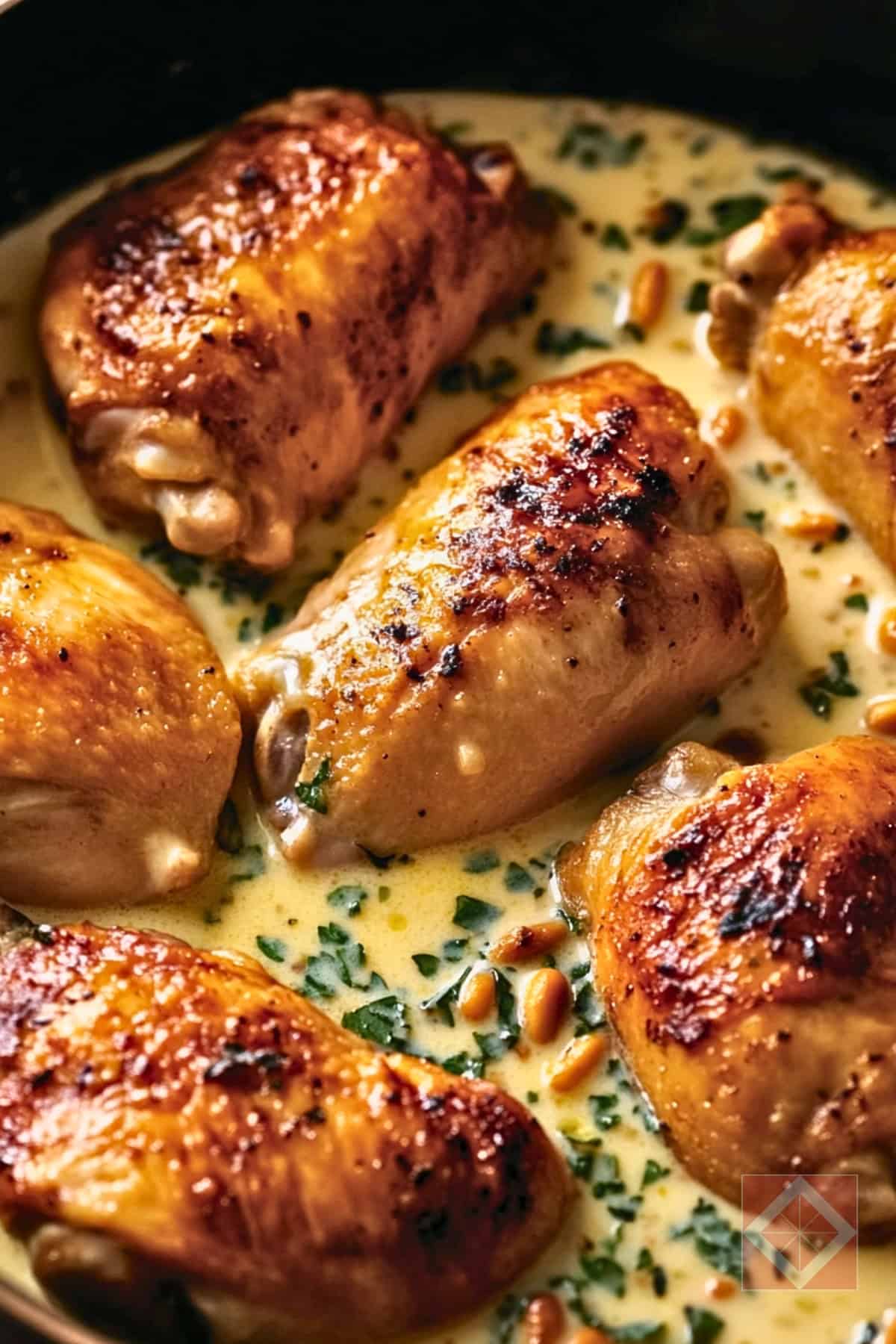 Easy Creamy Weekend Delight Capon in Milk & Honey Recipe - Easy Creamy Capon in Milk Honey pin 2 midia