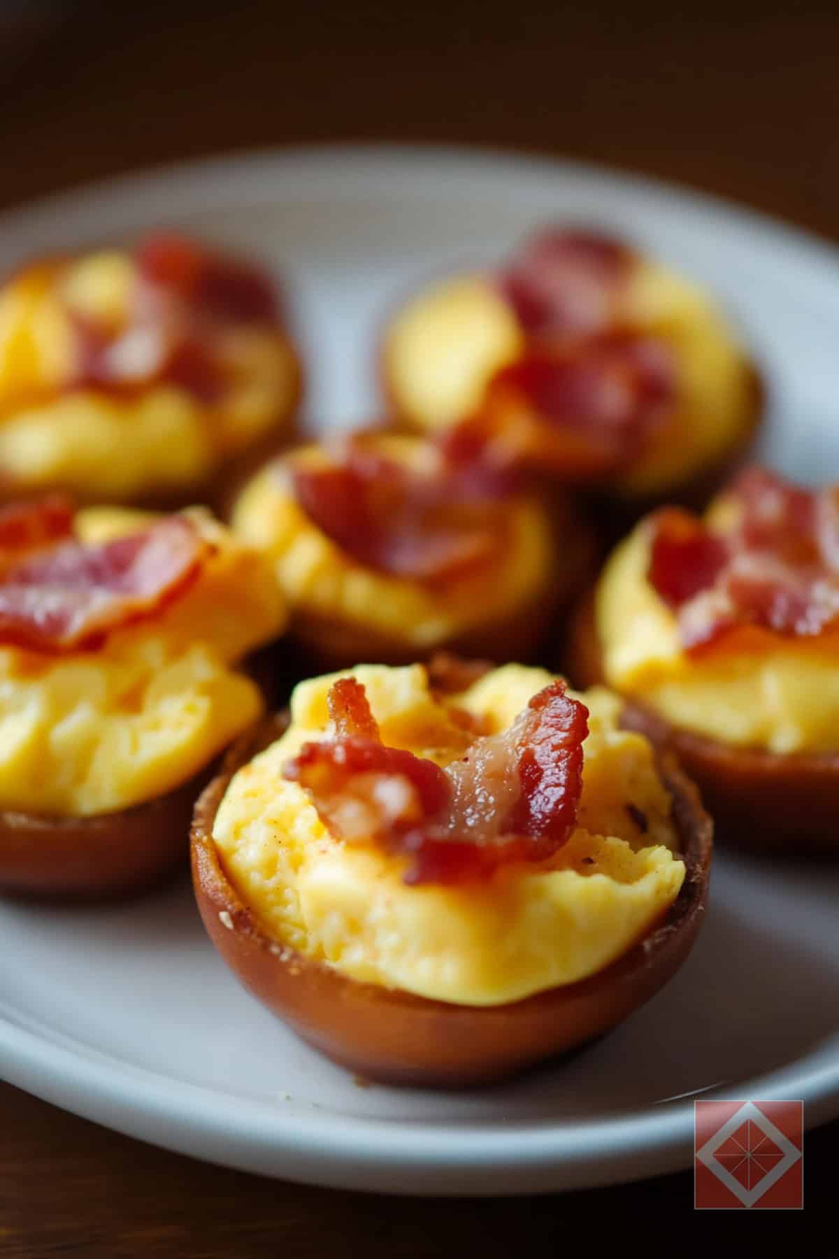Quick Egg Bites with Bacon & Cheese Air Fryer Recipe - Egg Bites with Bacon Cheese pin 2 midia