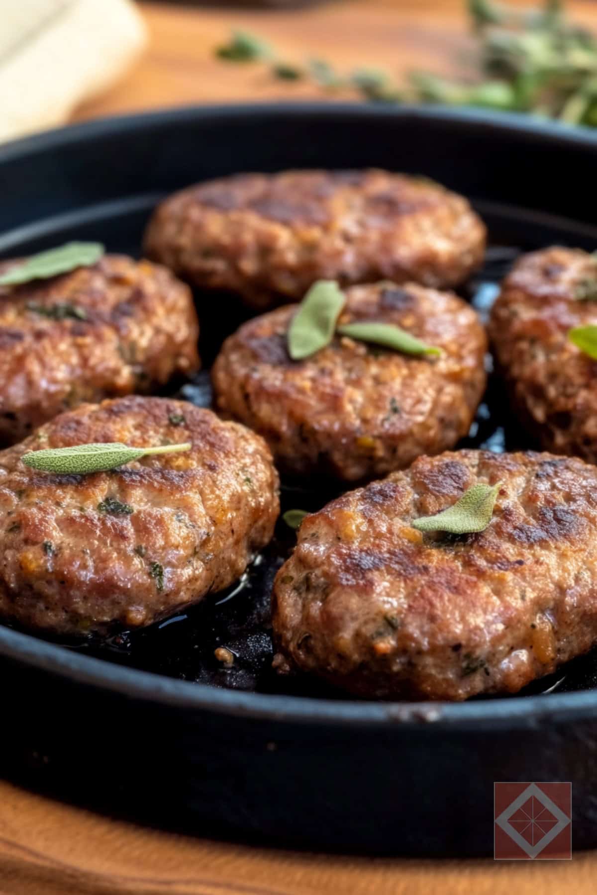 Maple-Sage Breakfast Sausage That’s Carnivore-Friendly & Way Better Than Store-Bought - Maple Sage Sausage pin 1 midia
